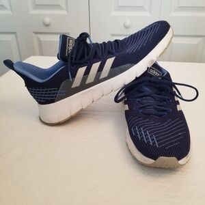 Adidas Mens Running Sneakers Shoes Blue SIZE 10.5